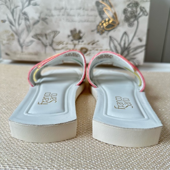 Franco Sarto Capri slides in rainbow stripe size 7.5 sandals - Picture 8 of 14